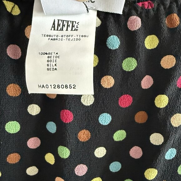 VTG Moschino Y2K Silk Ruffle Mini Skirt Polka Dots Size 4 Cheap And Chic READ - Picture 4 of 10